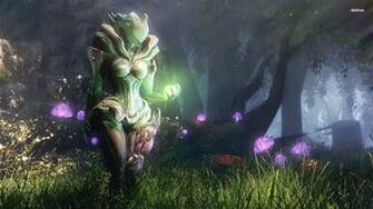 Warframe Warrior Shooter Sci Fi Robot Wallpaper