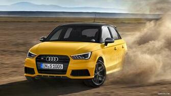 Audi S1 Sportback Vegas Yellow Front HD Wallpaper