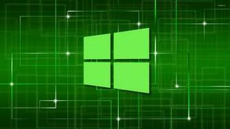 Windows Green Simple Logo On A Network Wallpaper Computer