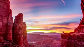 Sunset Cathedral Rock Sedona Arizona Kde Store