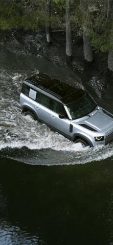 Land Rover Defender Cave iPhone Wallpaper
