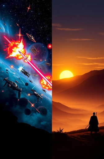 Dual Screen Wallpaper Star Wars