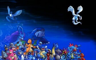 Pokemon Lugia Articuno Hooh Moltress Groudon Kyogre Wallpaper