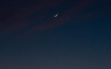 Night Clean Sky Moon Wallpaper Mac Pro