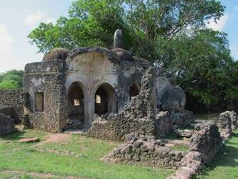 The 15th Century Small Domed Mosque On Kilwa Kisiwani Island