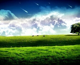 Meteor Shower Background Wallpaper HD Desktop