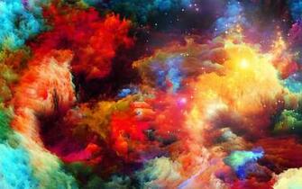 Abstract Rainbow Explosion Wallpaper Background