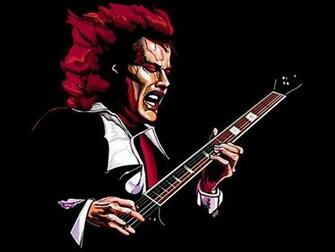 St Phane Dubois On Angus Young Poster Art