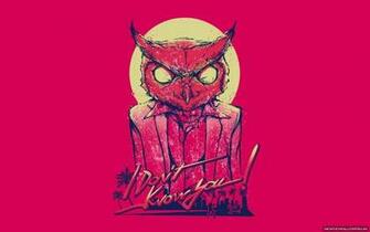 Hotline Miami Rasmus Art Mask Owl Minimalism Photo New HD Wallpaper