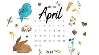 April Calendar Wallpaper