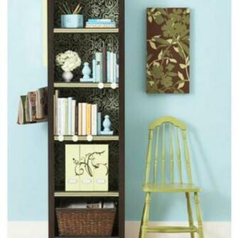 Wallpaper Back Of Shelves Decorating