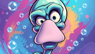 Handsome Squidward Wallpaper
