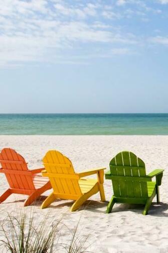 Beachchair Nature Background For Your iPhone
