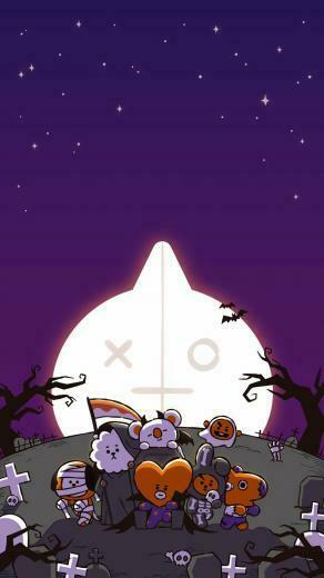 Bt21 In Halloween Wallpaper Bts
