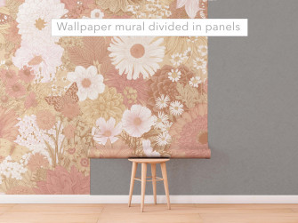 Floral Vintage Vibes Mural Koko Art Shop