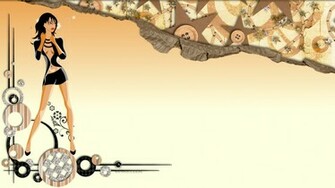 Fashion Girl Background Themes