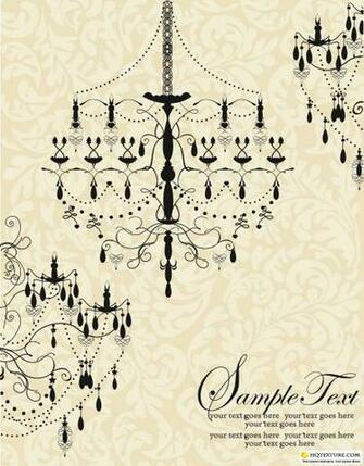 Vintage Background With Chandelier
