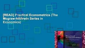 Read Practical Econometrics The Mcgraw Hill Irwin Series In