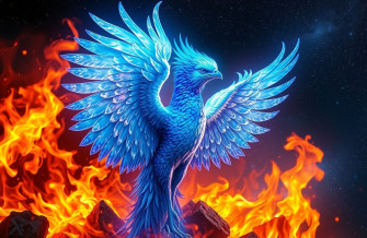 Blue Phoenix Wallpaper