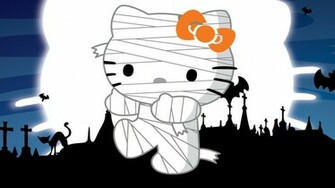 Black Hello Kitty Background HD Wallpaper In Cartoons Imageci