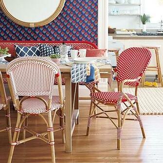 Lilly Wallpaper Design Riviera Armchair French Bistro Cafe