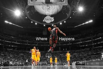 Lebron James Dunk Picture Desktop Background Wallpaper HD