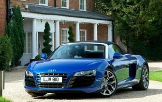 Audi R8 Spyder Wallpaper Blue Image