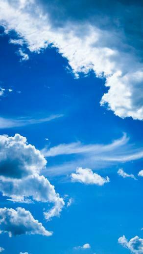 Blue Clouds iPhone 5s Wallpaper iPad