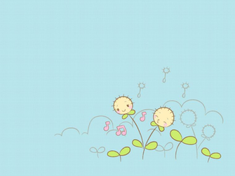 Cute Blue Wallpaper
