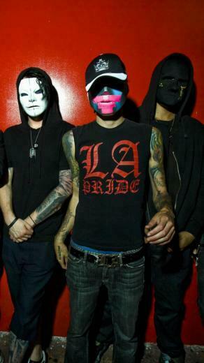 Wallpaper Hollywood Undead Band Members Masks Wall iPhone