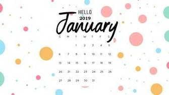 January HD Calendar Wallpaper