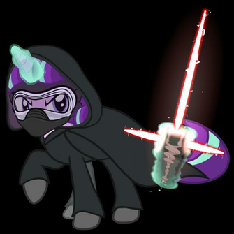 Starlight Glimmer As Kylo Ren Mask And New Saber By Mrflabbergasted
