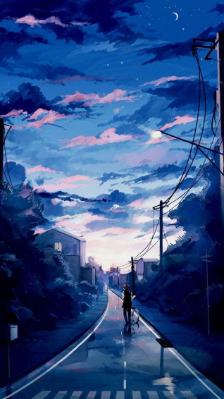 Anime Aesthetic Background Wallpaper