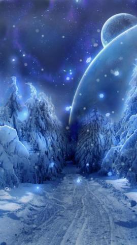 iPhone Wallpaper Winter Scenery
