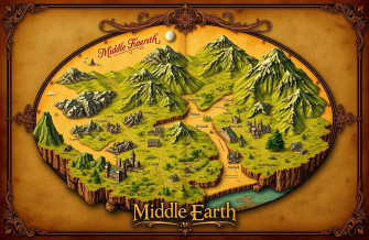 Map Of Middle Earth Wallpaper