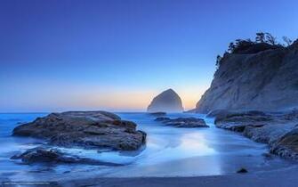 Wallpaper Haystack Rock Cannon Beach Oregon Pacific Ocean