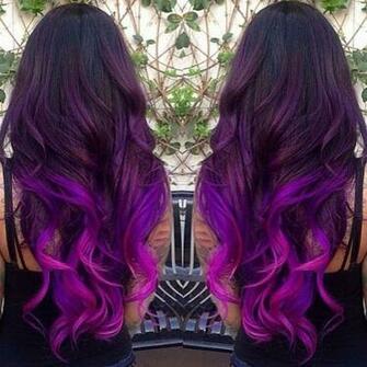 Dark Purple Ombre Hair Color