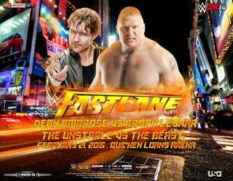 Wwe Fastlane Match Card HD By Prince Farhan
