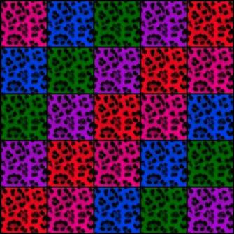 Rainbow Cheetah Wallpaper Print Cake