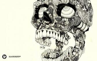 Skulls Artwork Sugar Wallpaper Background
