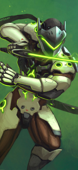 Genji Overwatch Warrior Sword iPhone Xs