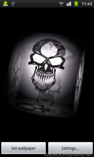 3d Skull Live Wallpaper App For Android