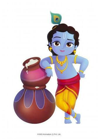 Beautiful Krishna Image Drawing