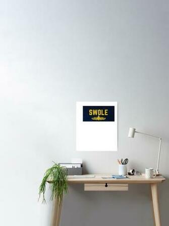 Swole Star Background With Swo Pin Poster By Jopatime
