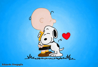 Snoopy And Charlie Brown By Edusinegaglia