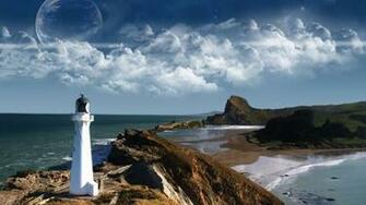 Man Made Lighthouse Wallpaper