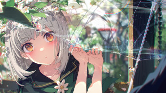 Cute Anime Girl Blushing 4k Wallpaper iPhone HD Phone 230h