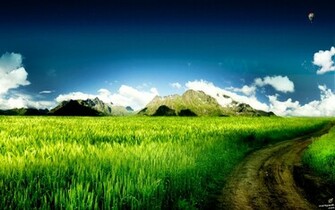 Muddy Road Nature Desktop Wallpaper Sunset Cloudy