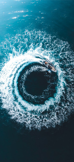 Water Wave In Close Up Photography iPhone Wallpaper