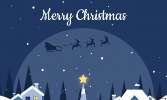 Merry Christmas Santa Flying 4k Wallpaper